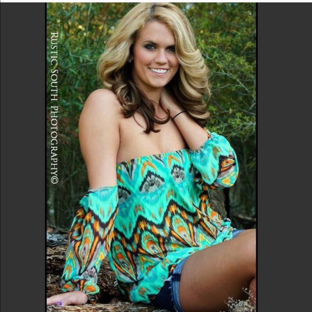 Cute off the shoulder blouse